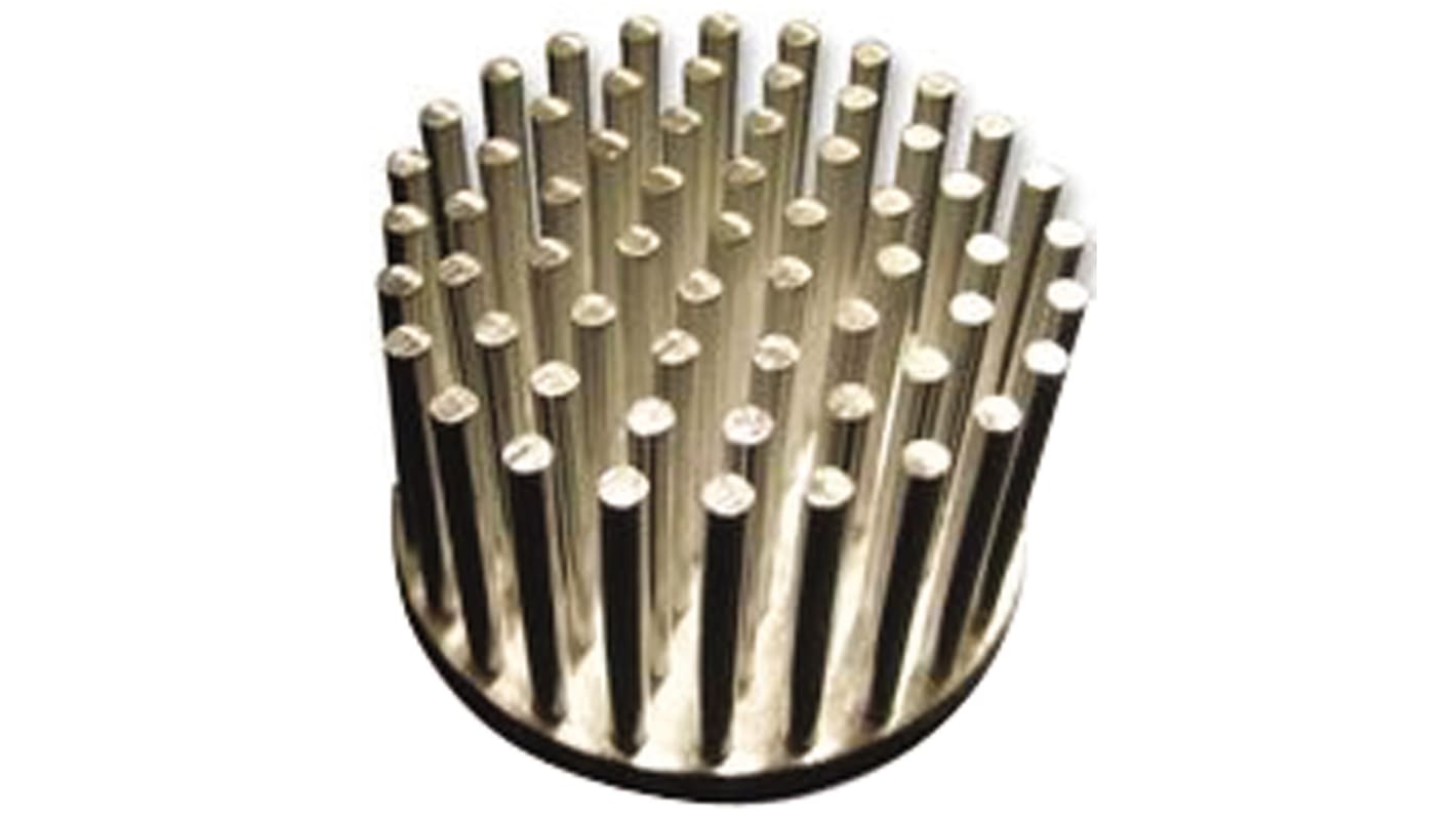 Heatsink, Universal Round Alu, 5.6K/W, 32.5 (Dia.) x 20mm, Adhesive Foil, Conductive Foil