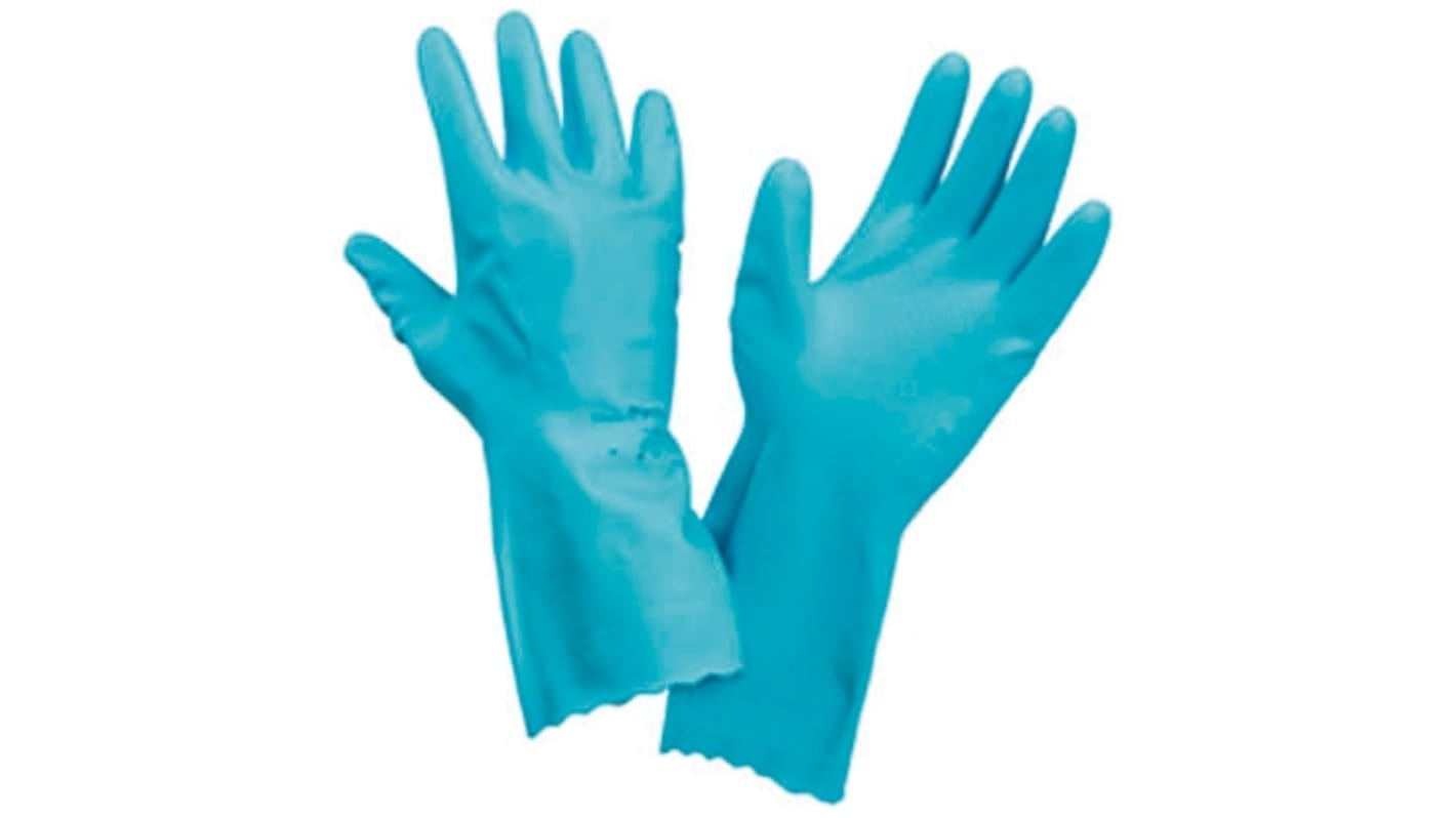 Honeywell Safety Blue PVC Chemical Resistant Work Gloves, Size 8, Medium, PVC Coating