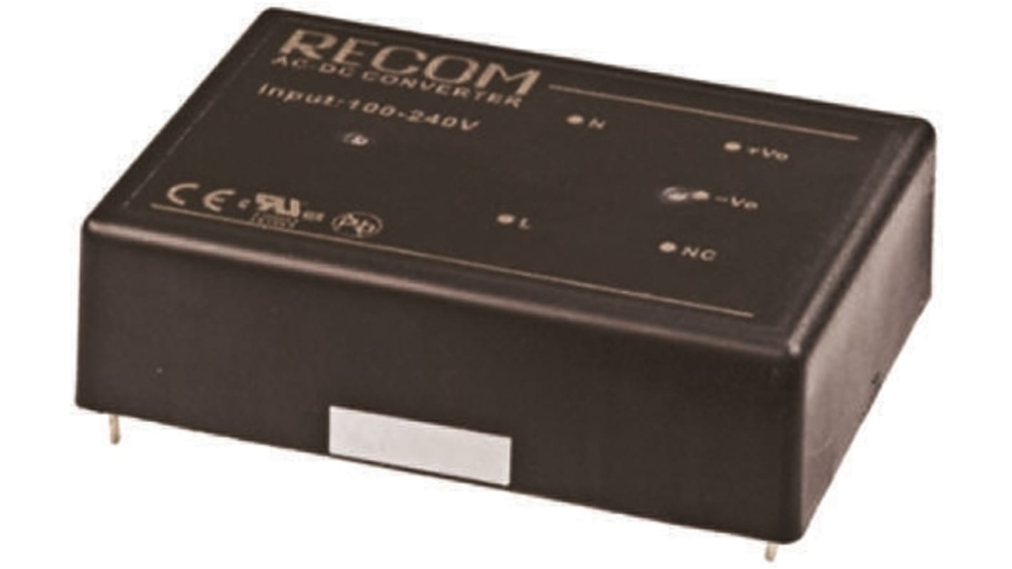 Recom Embedded Switch Mode Power Supply SMPS, RAC30-05SA, 5V dc, 6A, 30W, 1 Output, 90 → 264V ac Input Voltage