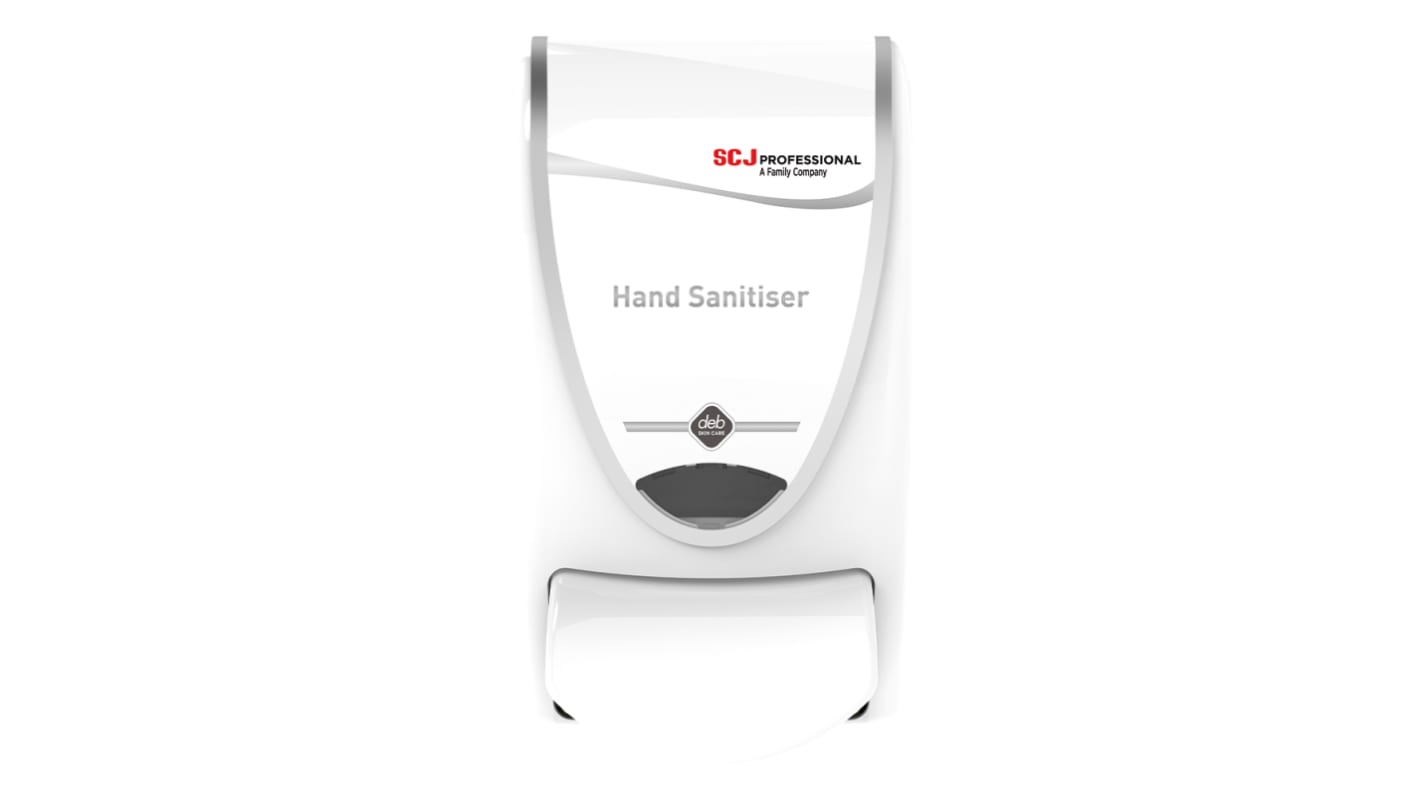 SCJ Professionalantibakterieller Seifenspender für die Wandmontage für 1000ml DEB Instand Foam Patronen, Weiß