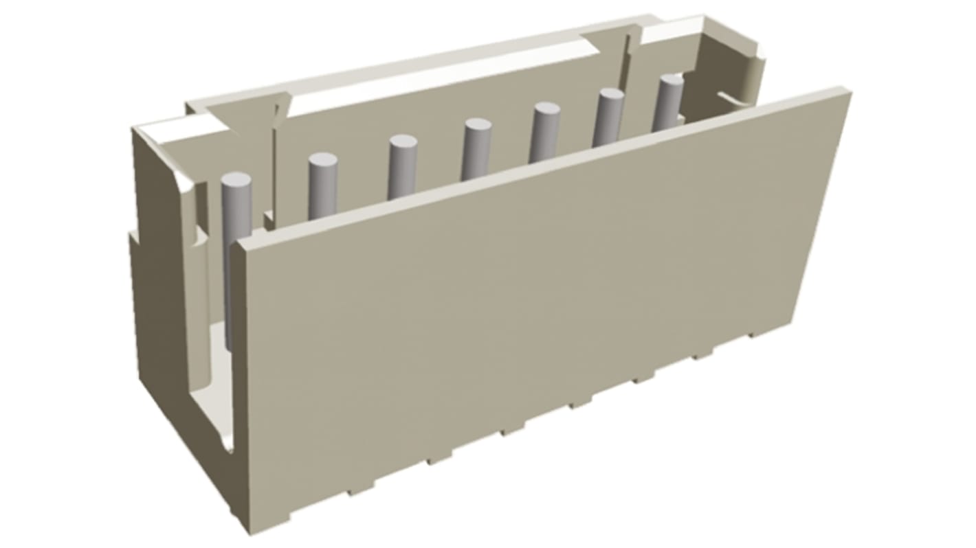 TE Connectivity AMP CT Series Straight Through Hole PCB Header, 7 Contact(s), 2.0mm Pitch, 1 Row(s), Shrouded