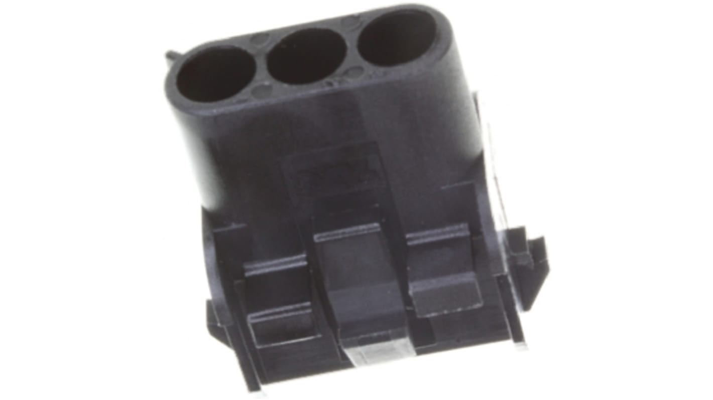 Carcasa de conector TE Connectivity 1-480701-9, Serie Universal MATE-N-LOK, paso: 6.35mm, 3 contactos, 1 fila filas,