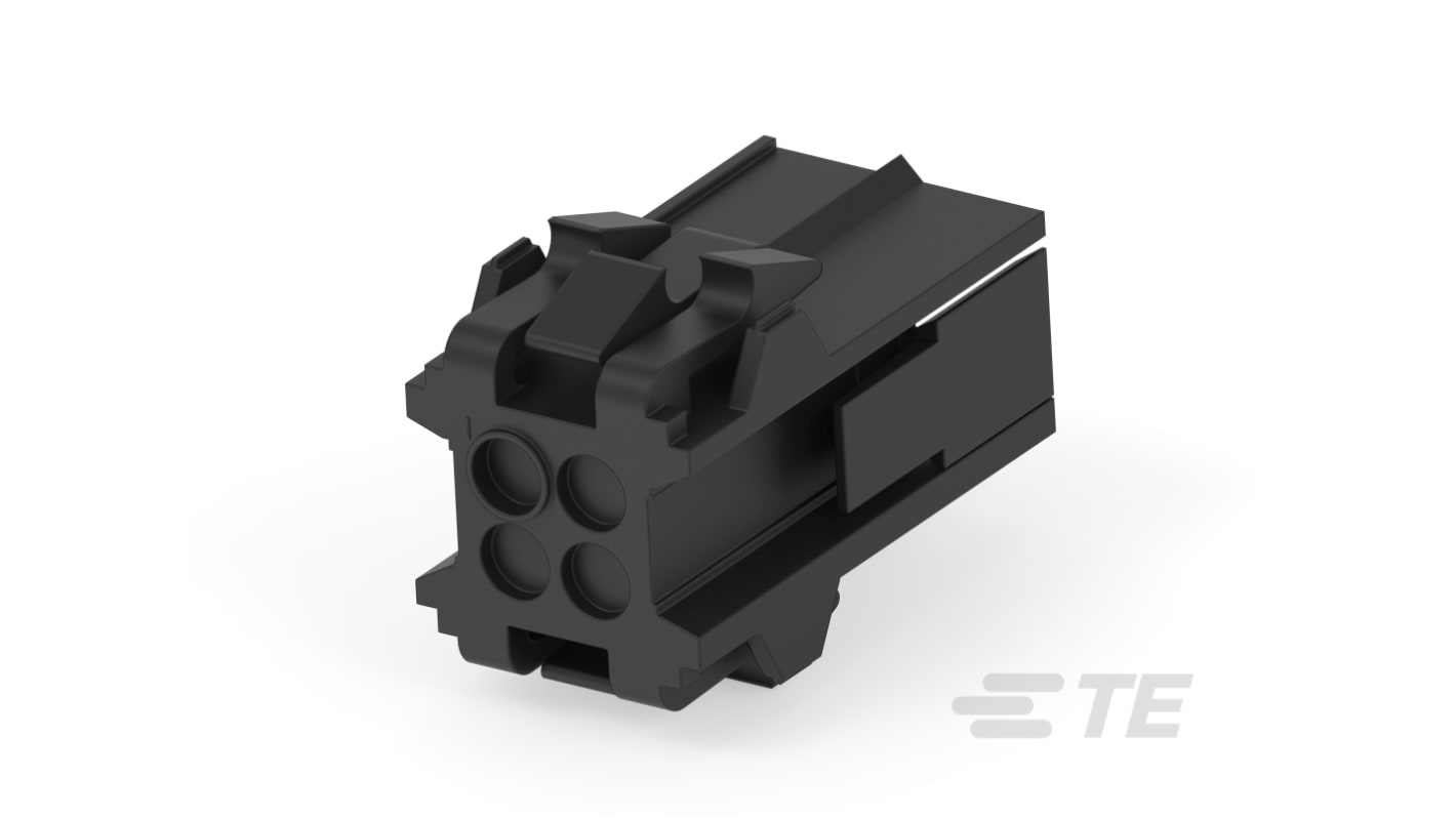 TE Connectivity Metrimate Steckverbindergehäuse Buchse 5mm, 4-polig / 2-reihig Gerade für Quadratraster-Stift- und