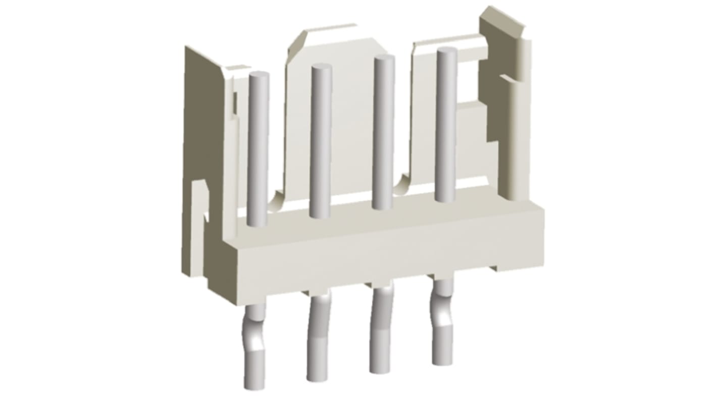 File di contatti PCB TE Connectivity, 4 vie, 1 fila, passo 2.0mm