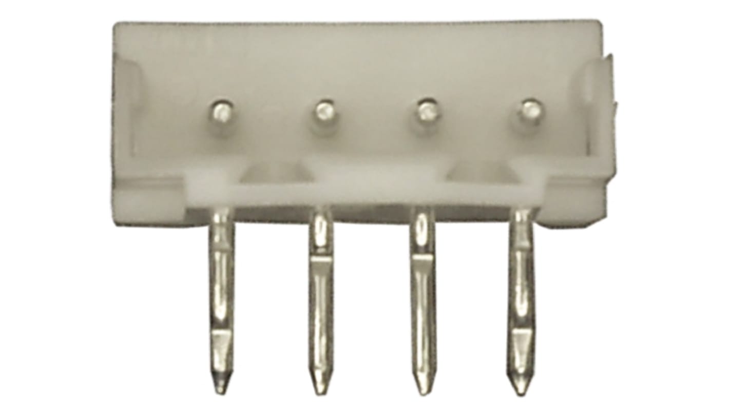 Conector macho para PCB Ángulo de 90° TE Connectivity serie AMP CT de 4 vías, 1 fila, paso 2.0mm, para soldar, Orificio