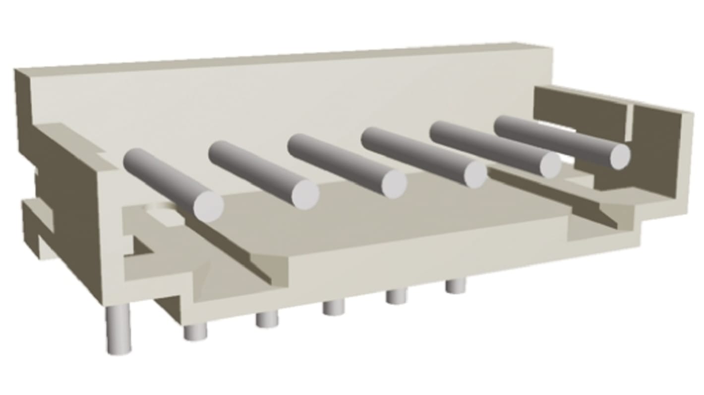 TE Connectivity AMP CT Leiterplatten-Stiftleiste gewinkelt, 6-polig / 1-reihig, Raster 2.0mm, Kabel-Platine,