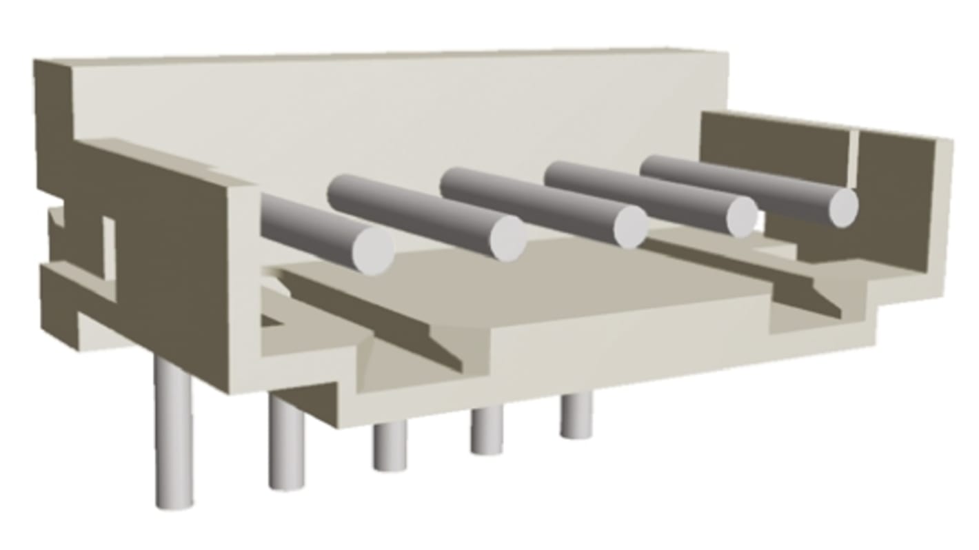 TE Connectivity AMP CT Series Right Angle Through Hole PCB Header, 5 Contact(s), 2.0mm Pitch, 1 Row(s), Shrouded