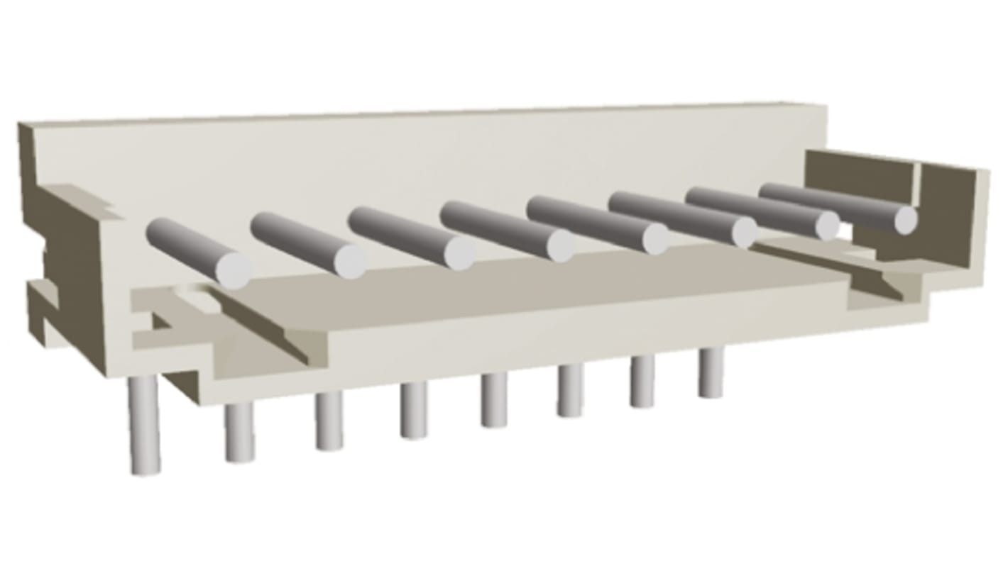 TE Connectivity AMP CT Leiterplatten-Stiftleiste gewinkelt, 8-polig / 1-reihig, Raster 2.0mm, Kabel-Platine,