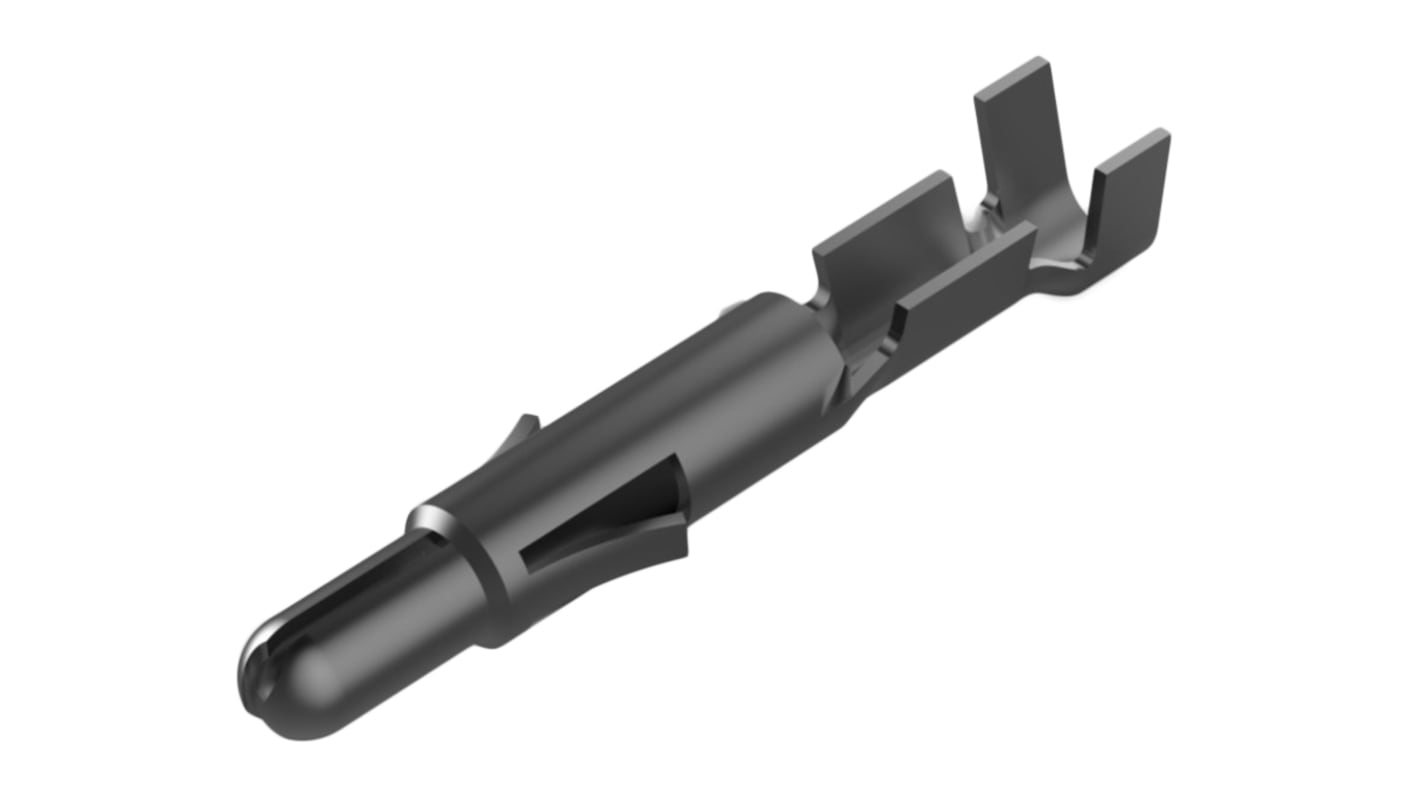 TE Connectivity Universal MATE-N-LOK Series Male Crimp Terminal, 24AWG Min, 18AWG Max