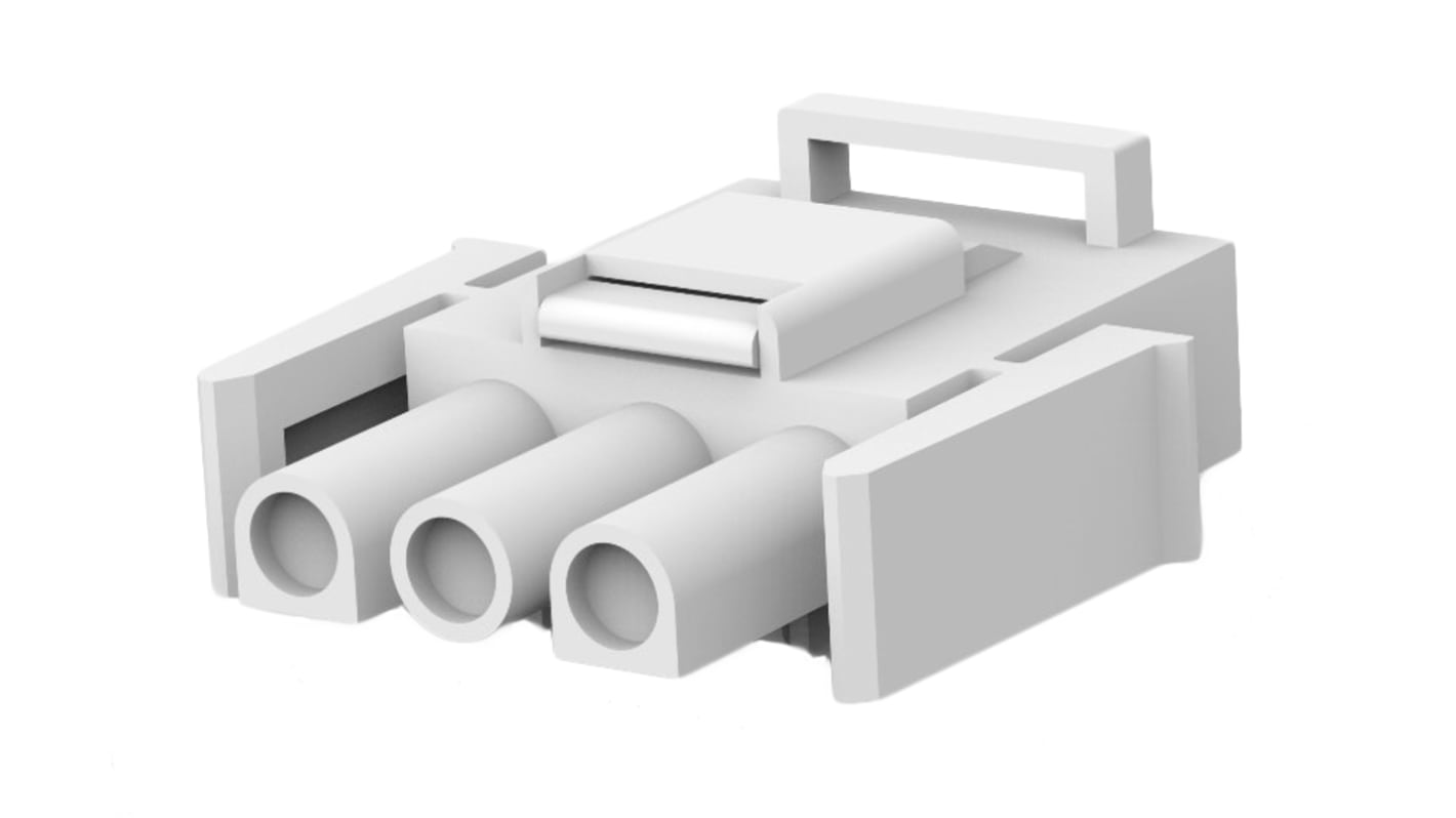 TE Connectivity, Universal MATE-N-LOK II Male Connector Housing, 6.35mm Pitch, 3 Way, 1 Row