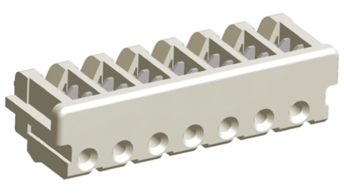 TE Connectivity AMP CT Steckverbindergehäuse Buchse 2mm, 7-polig / 1-reihig Gerade, Kabelmontage für