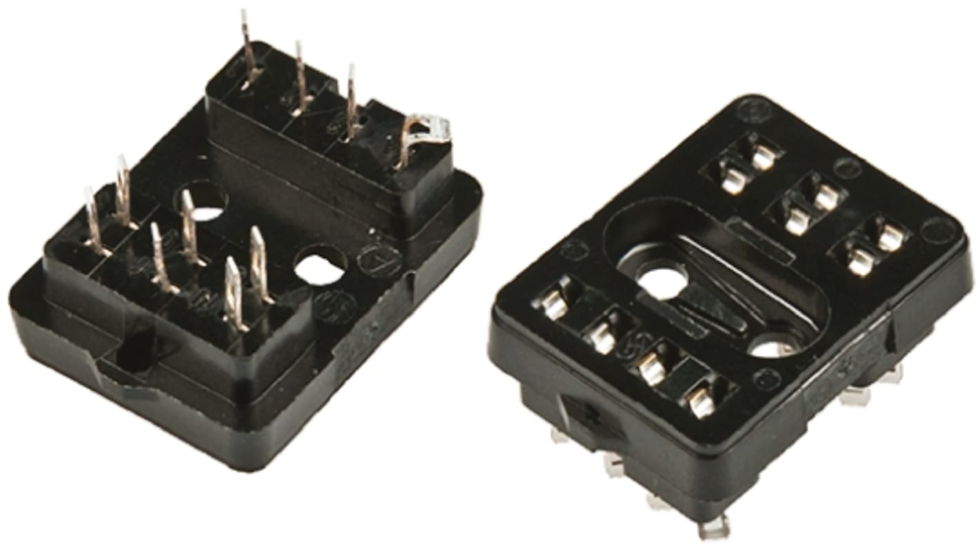 TE Connectivity PCB Mount Relay Socket, for use with RF Relay, Signal Relay, Telecom Relay