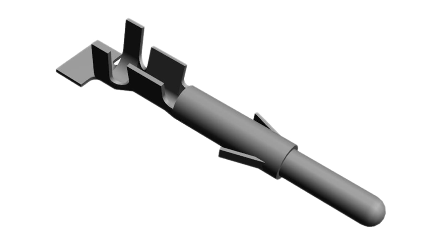 TE Connectivity, Mini-Universal MATE-N-LOK Uninsulated, Tin Crimp Pin Connector, 0.5mm² to 2mm², 20AWG to 14AWG