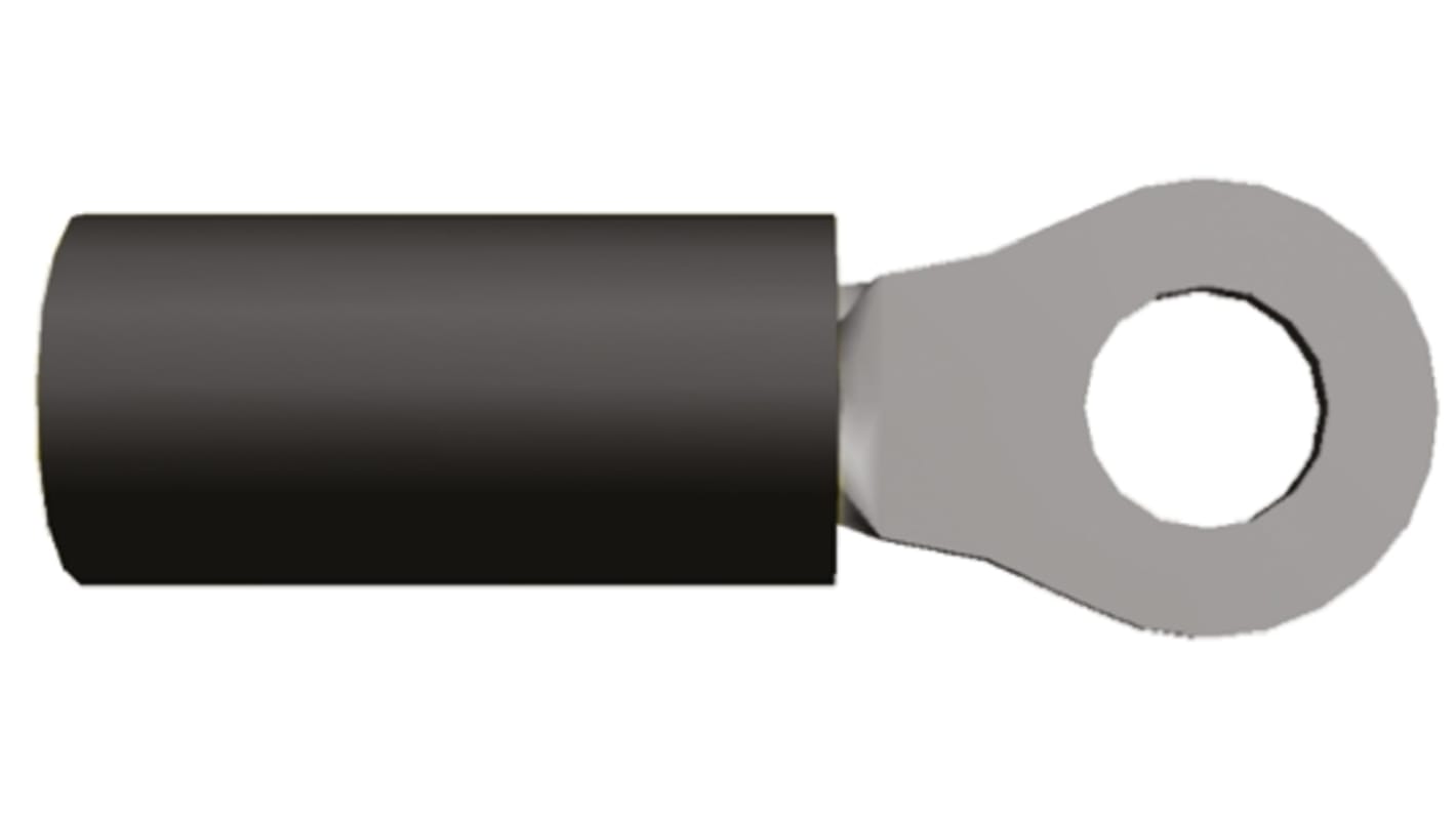 Cosses à œillet TE Connectivity, Isolée, Noir, 6.6mm², M5, 0.375pouce, série PIDG, STRATO-THERM