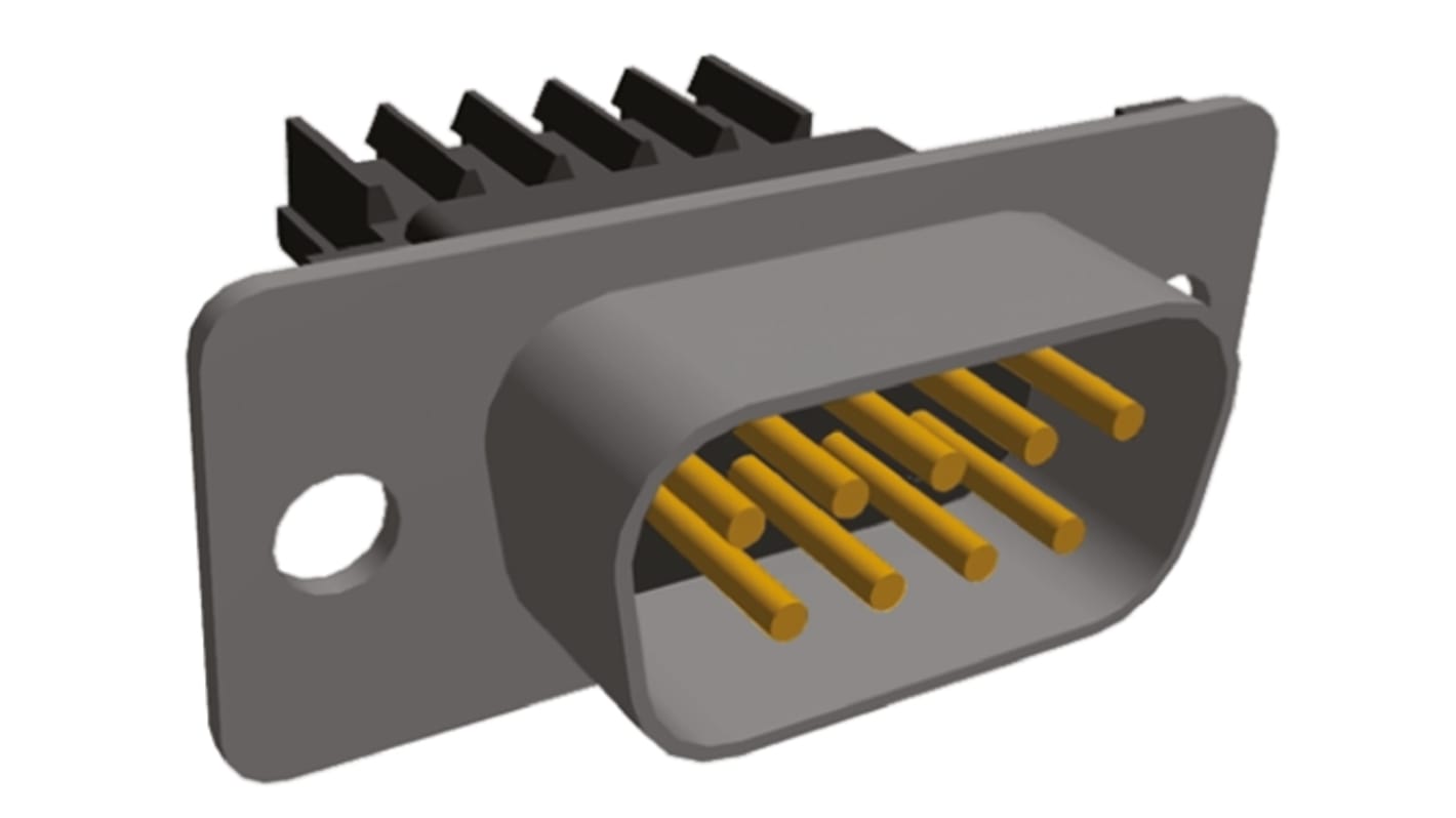 Conector D-sub TE Connectivity, Serie Amplimite HDE-20, paso 2.74mm, Recta, Montaje de Cable, Macho, Terminación IDC,