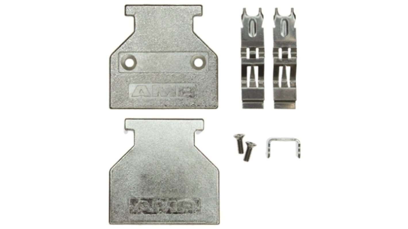 TE Connectivity Amplimite 0.050 Series Zinc D Sub Backshell, 26 Way, Strain Relief