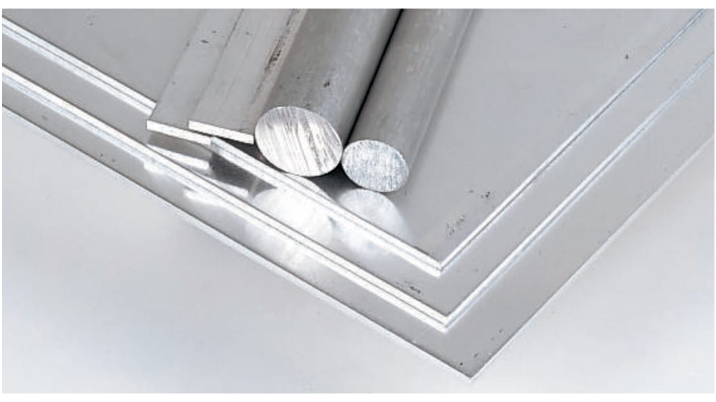 Barra de aluminio RS PRO, 2-1/2plg x 2-1/2plg x 12plg