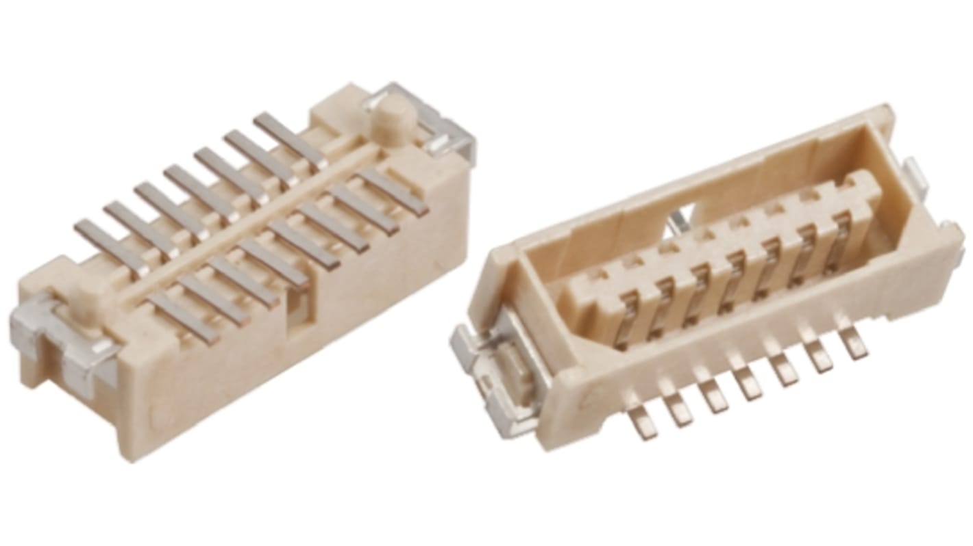 Conector macho para PCB HARWIN serie M40 de 15 vías, 2 filas, paso 1.0mm, para soldar, Montaje Superficial