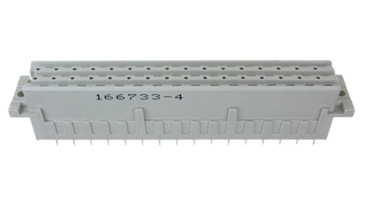 TE Connectivity Eurocard 48 Way 5.08mm Pitch, 3 Row, Straight DIN 41612 Connector, Socket