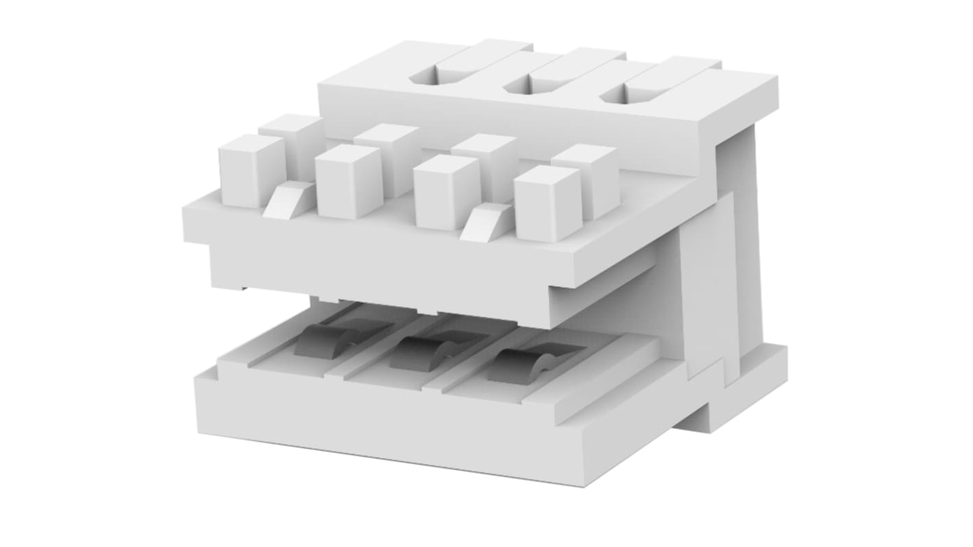 TE Connectivity Kantensteckverbinder, 2.5mm, 3-polig, 1-reihig, gewinkelt, Buchse, Kabelmontage