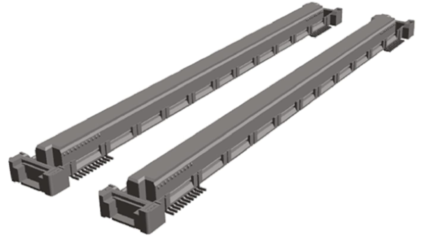 TE Connectivity Free Height Series Straight Surface Mount PCB Socket, 440-Contact, 2-Row, 0.5mm Pitch, Solder