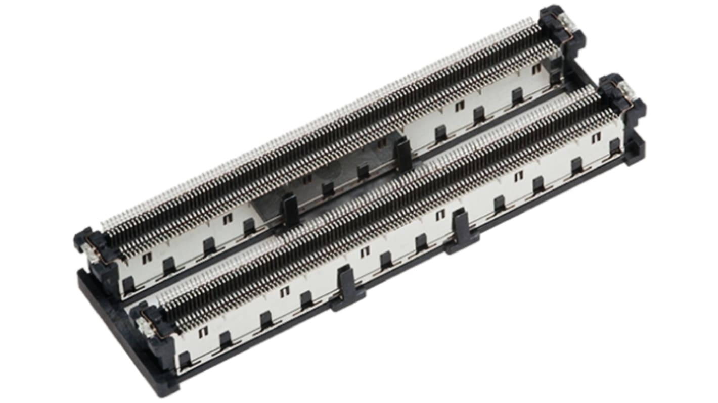 TE Connectivity Free Height Series Straight Surface Mount PCB Header, 440 Contact(s), 0.5mm Pitch, 2 Row(s), Shrouded
