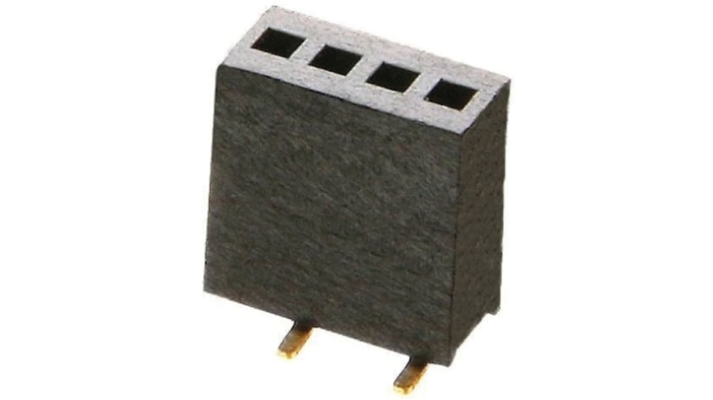 HARWIN M52 Series Straight Surface Mount PCB Socket, 25-Contact, 1-Row, 1.27mm Pitch, Solder Termination