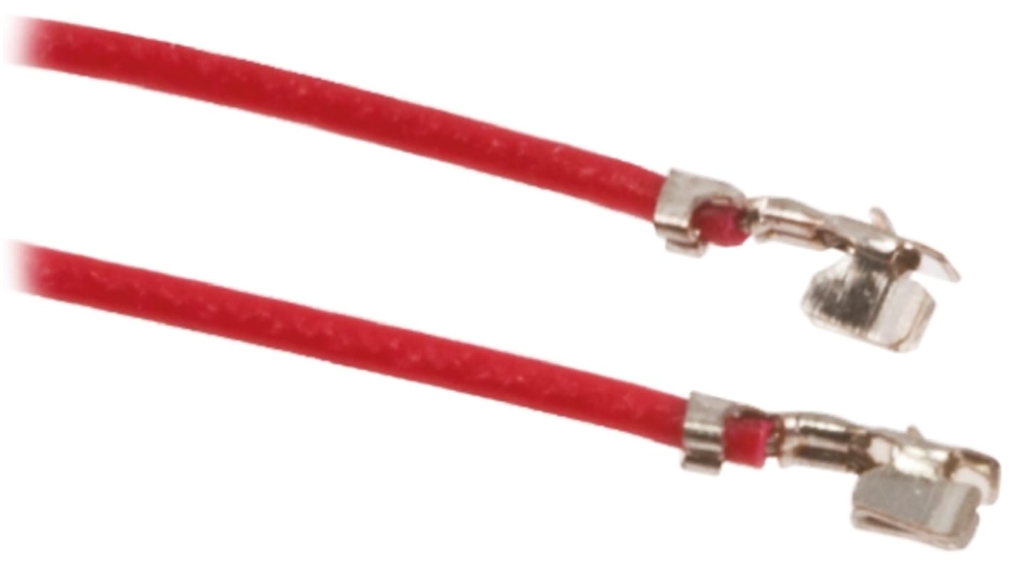 HARWIN Female M40 to Unterminated Crimped Wire, 0.3m, 28AWG, Red