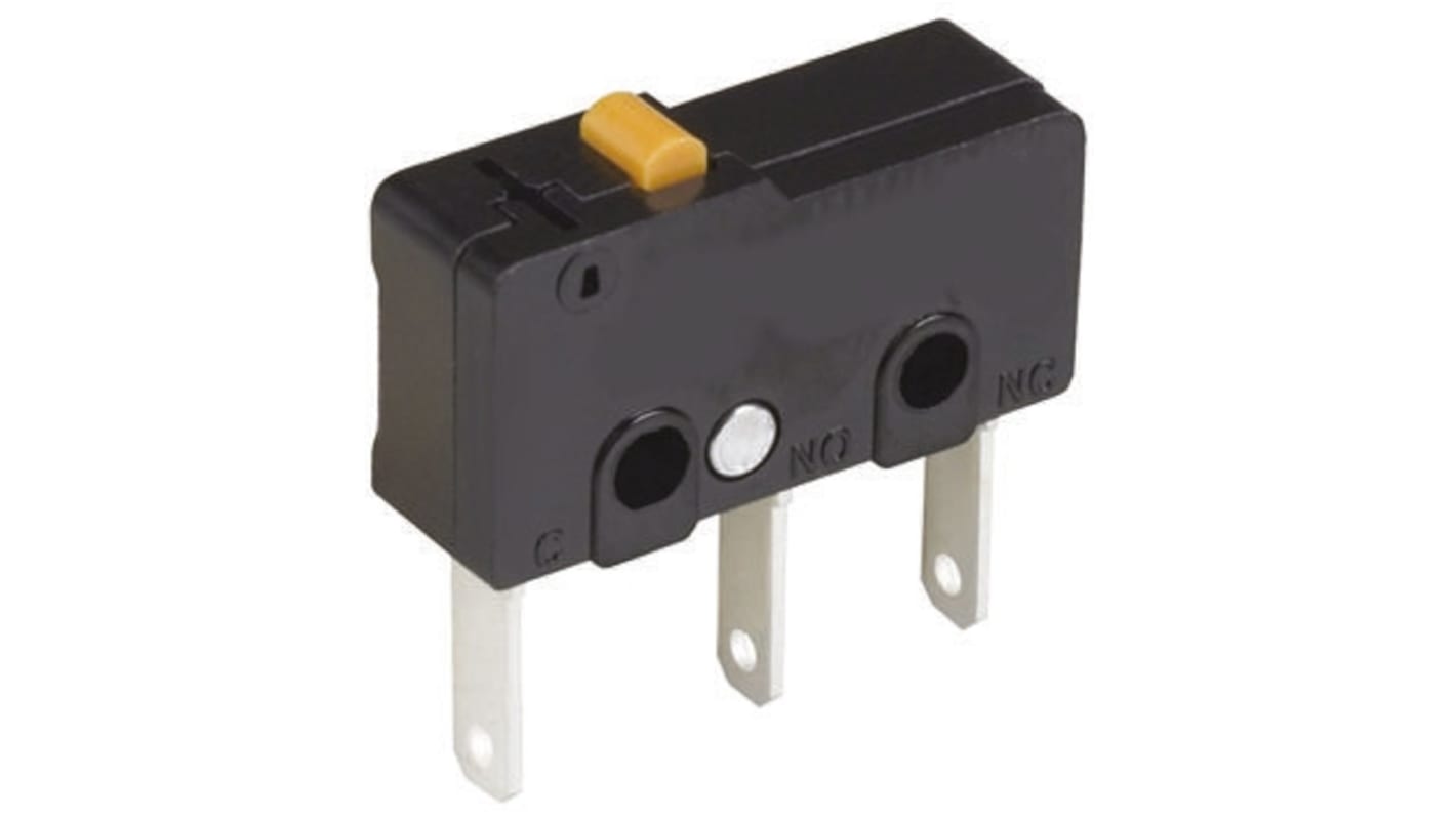 Microinterruptor, Émbolo de Pin SPDT 5 A a 125 V ac
