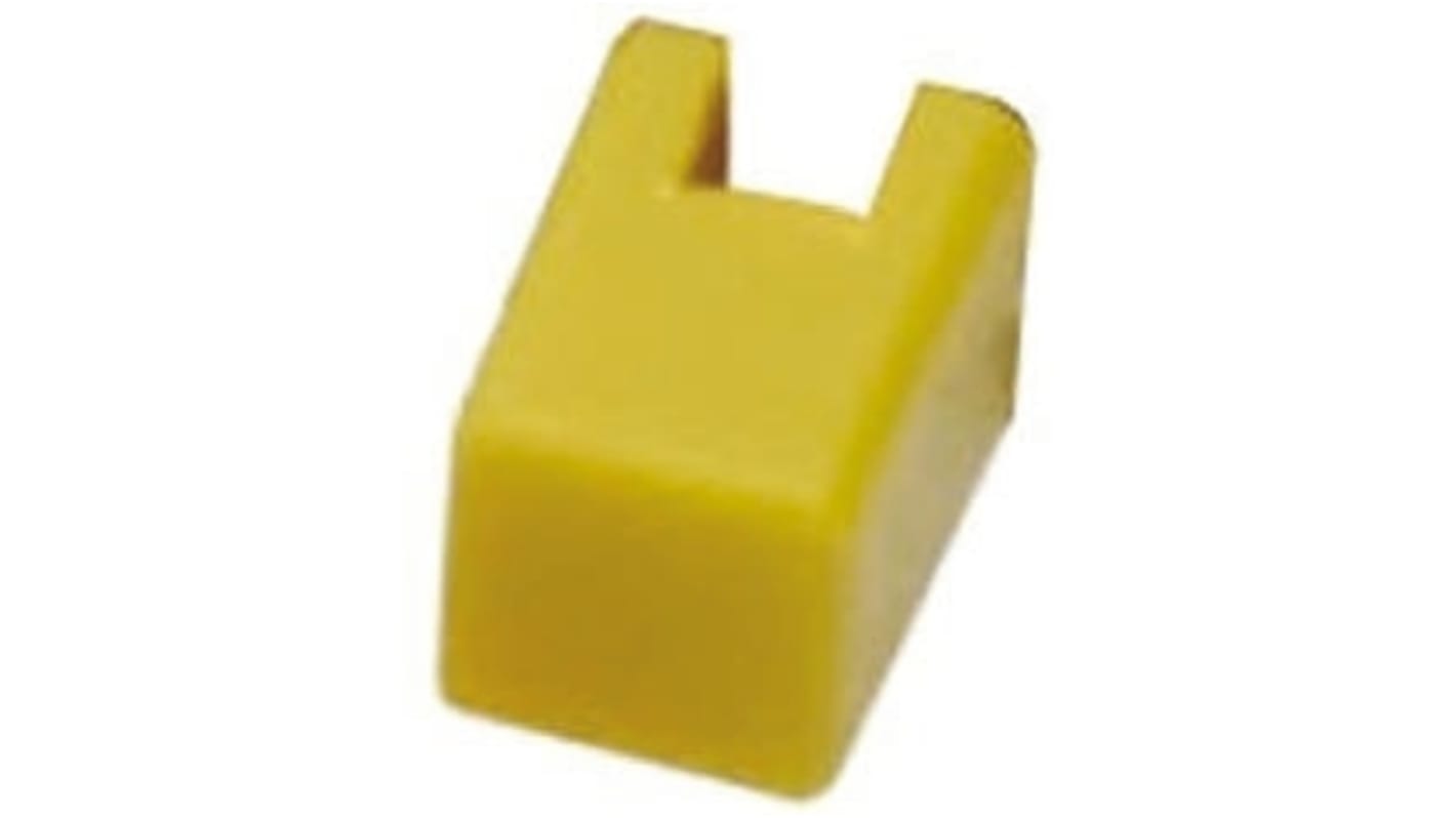 Tapa para interruptor táctil, amarilla, para usar con Serie B3F-1000, serie B3F-3000, serie B3FS, serie B3W-1000