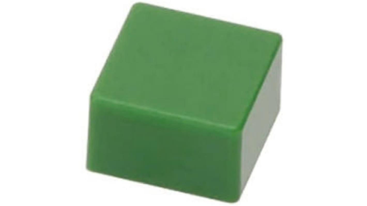 Tapa para interruptor táctil, Verde, para usar con Serie B3F-4000, serie B3F-5000, serie B3W-4000