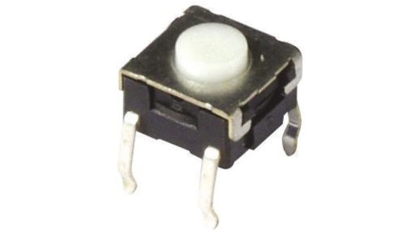 Plunger Tactile Switch, SPST 50 mA @ 24 V dc 0.9mm