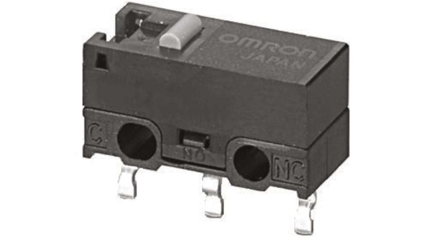 Microinterruttore, Omron, SPDT, 3 A a 125 V c.a., IP40, per PCB