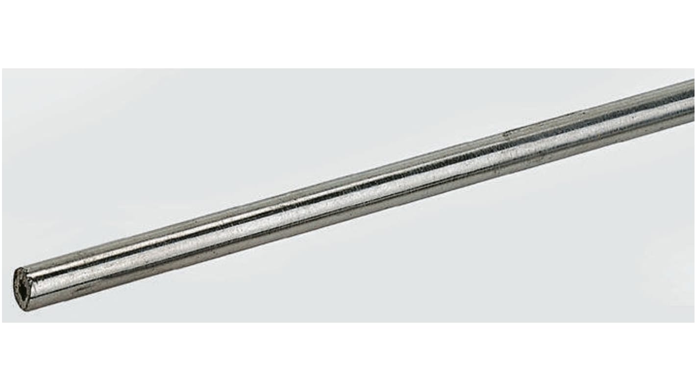 Round Stainless Steel Metal Tube, 1/4in OD, 1.8m L, 18SWG Thickness