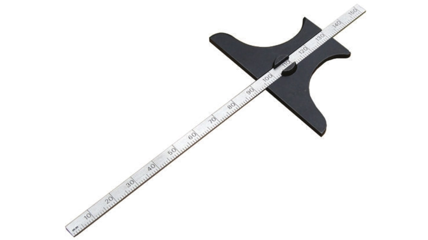 RS PRO 150mm Metric Depth Gauge, Stainless Steel, Steel, 470g RS