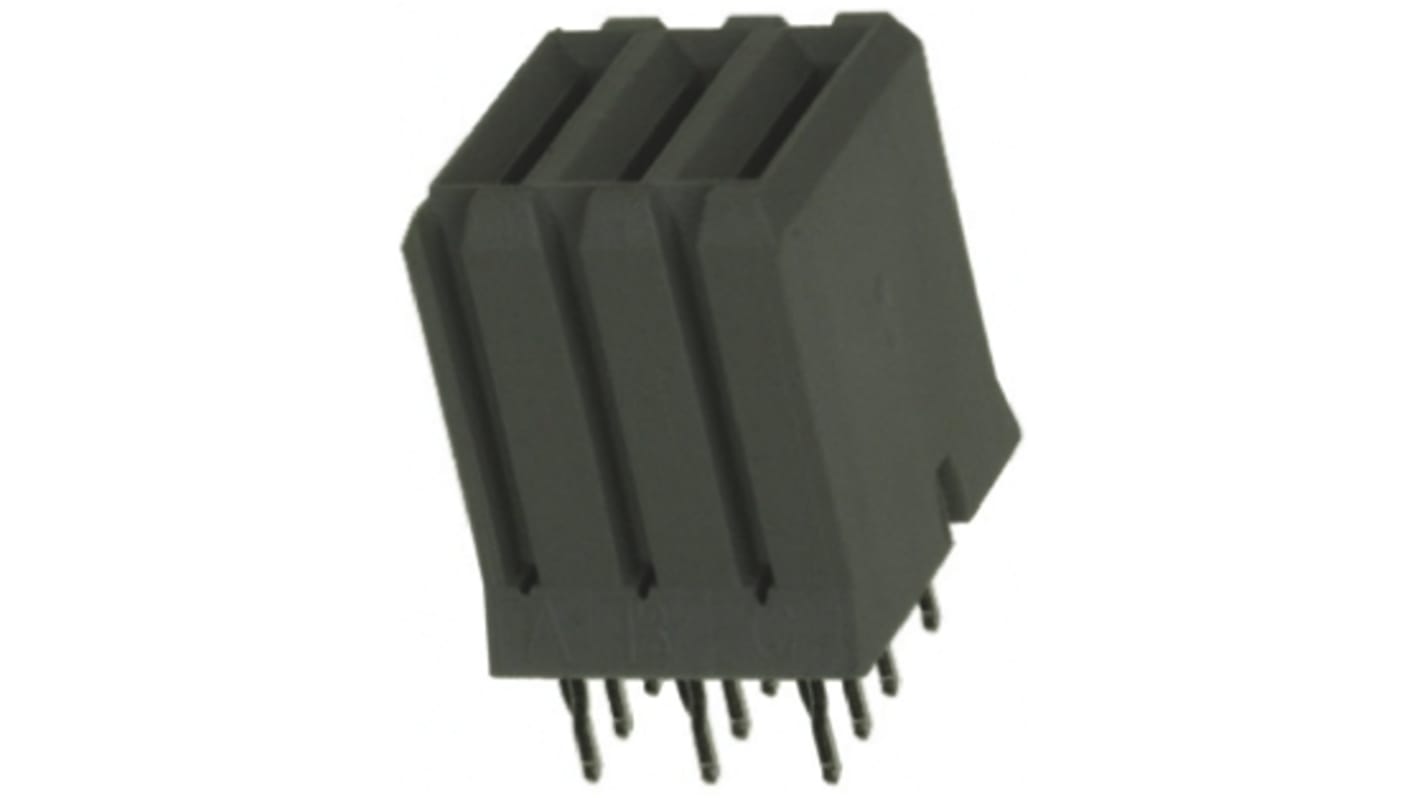 TE Connectivity Z-PACK Series Straight Through Hole Mount Heavy Duty Power Connector, 3-Contact, 2mm Pitch, Solder