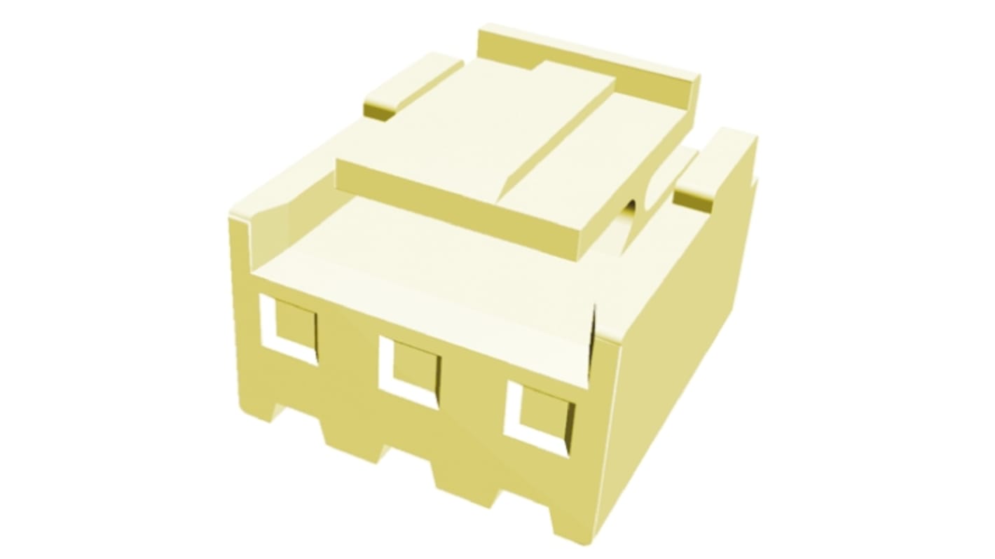 Carcasa de conector TE Connectivity 1-1123722-3, Serie Economy Power, paso: 3.96mm, 3 contactos, , 1 fila filas, Recto,