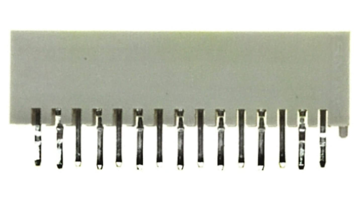 TE Connectivity AMP Mini CT Series Straight Through Hole PCB Header, 15 Contact(s), 1.5mm Pitch, 1 Row(s), Shrouded