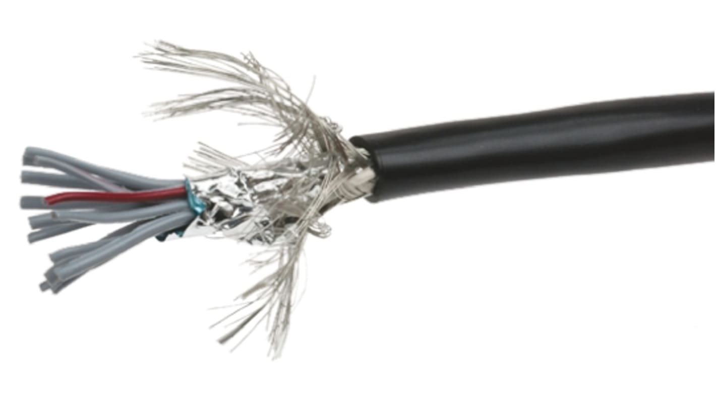 Kabel taśmowy 14-żyłowy raster 1.27mm, AWG 28 Ekranowany 7 Amphenol ICC 17.78 mm