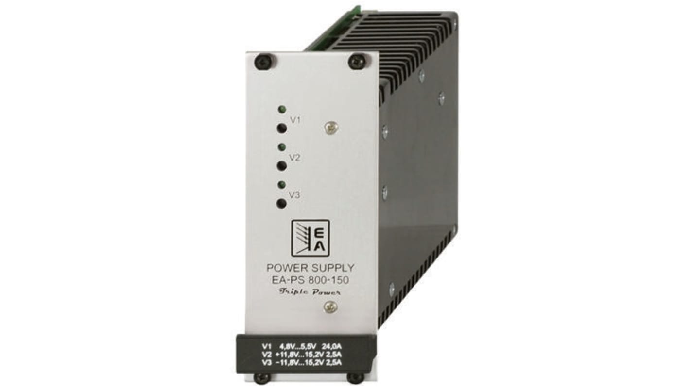 EA Elektro-Automatik Schaltnetzteil, 5 V dc, ±12 V dc / 2.5A 3-Kanal 150W 90 → 264V ac Geschlossen,