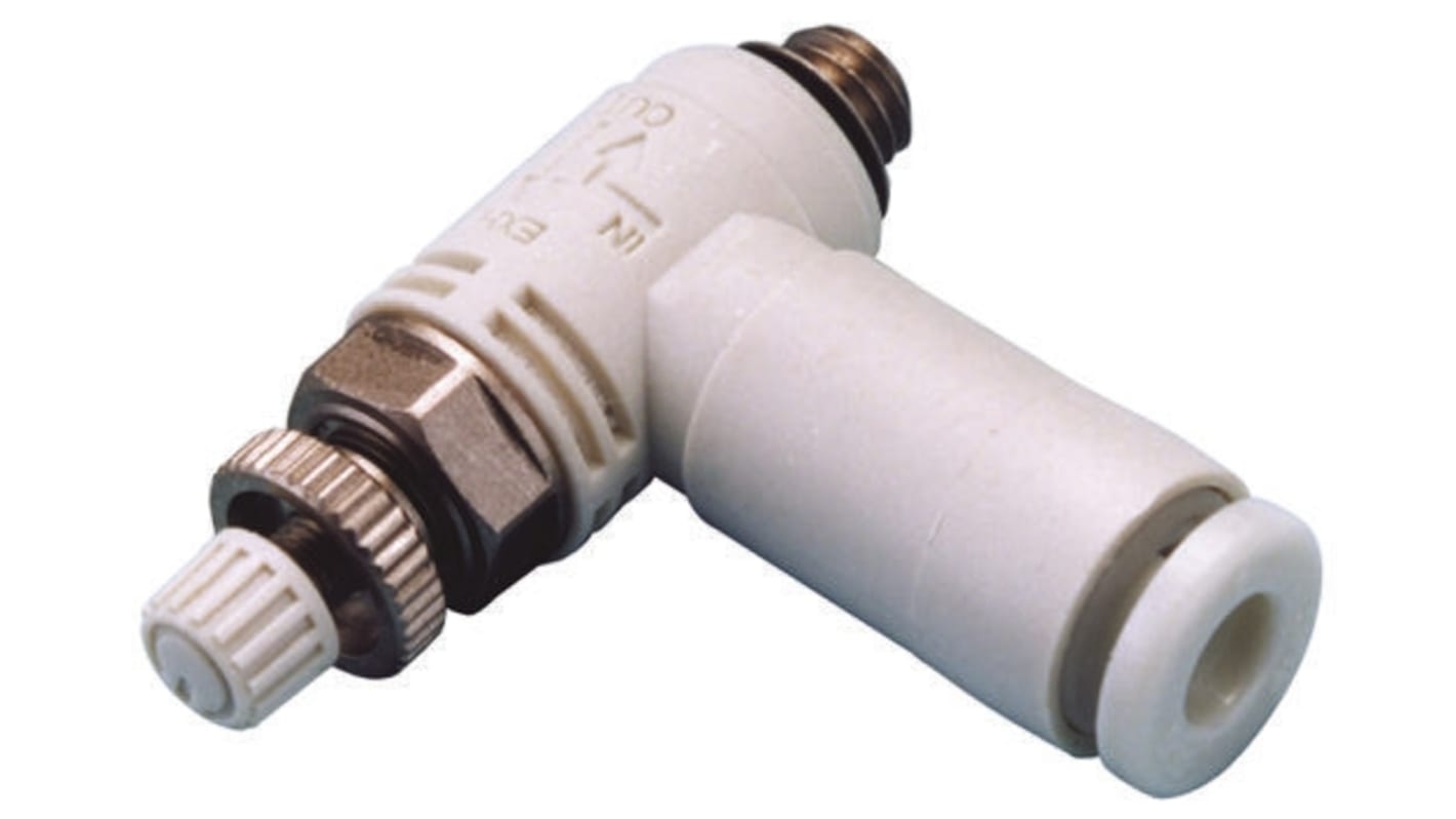 ASV220FM504 SMC Quick Exhaust Valve, M5 Male x 1 MPa, Threaded, Tube, 4mm RS