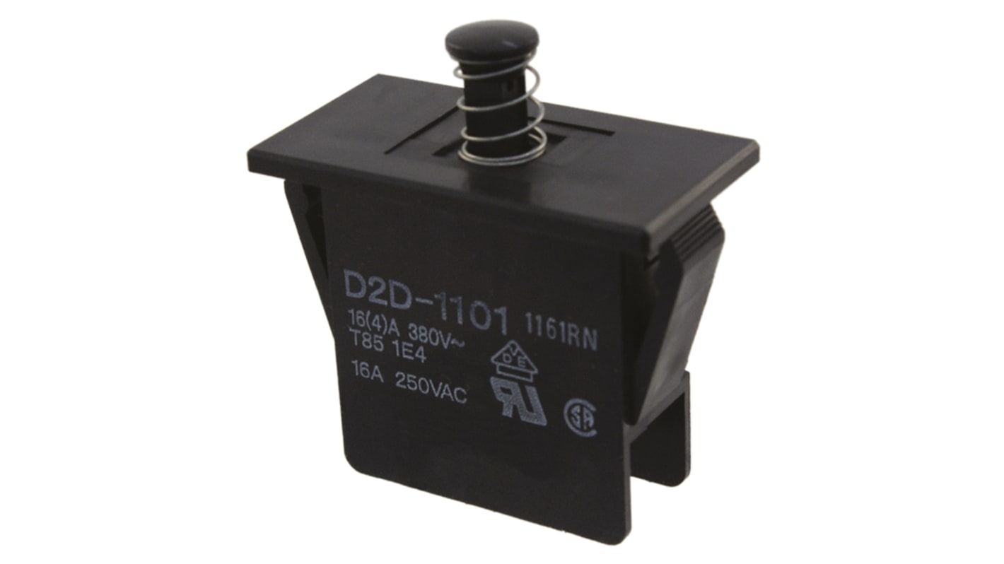 Door Interlock Micro Switch, , SPST 16 A @ 250 V ac, -25 → +85°C