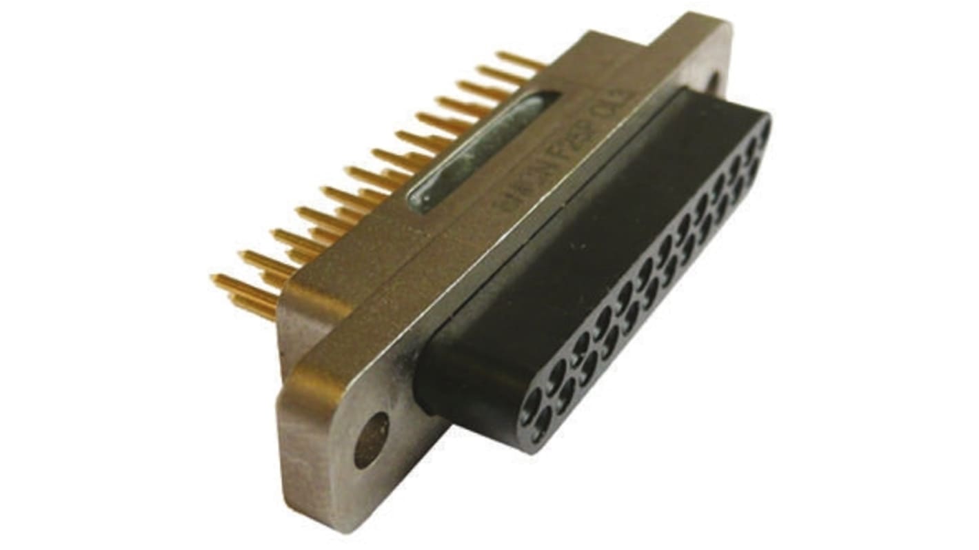 Conector D-sub Souriau, Serie 8MCNF, paso 2.0mm, Recta, Orificio Pasante, Macho, Terminación Soldador, 2.5A