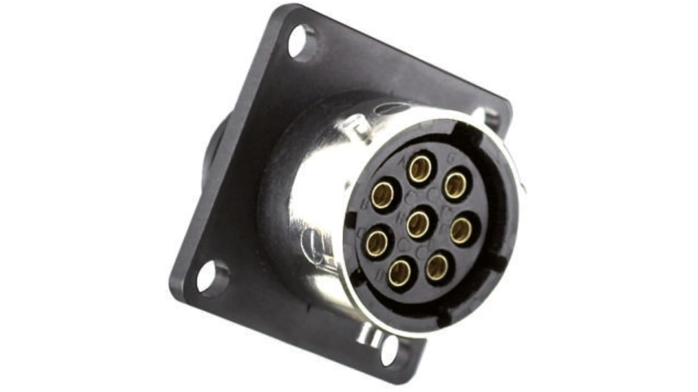 Souriau Circular Connector, 3 Contacts, Flange Mount, Plug, Female, IP65, UTG Series