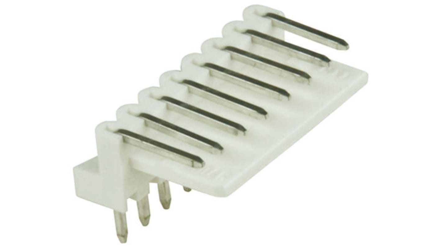 Molex Mini-Latch Series Right Angle Through Hole Pin Header, 8 Contact(s), 2.5mm Pitch, 1 Row(s), Unshrouded