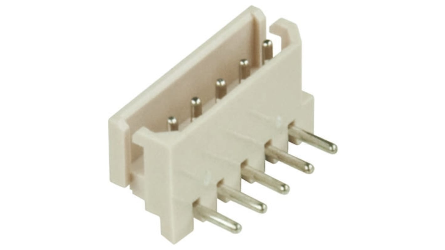 Molex SPOX Series Right Angle Through Hole PCB Header, 6 Contact(s), 2.5mm Pitch, 1 Row(s), Shrouded