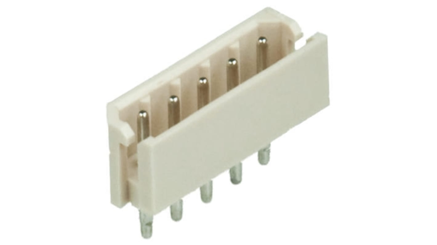 Molex SPOX Series Straight Through Hole PCB Header, 5 Contact(s), 2.5mm Pitch, 1 Row(s), Shrouded