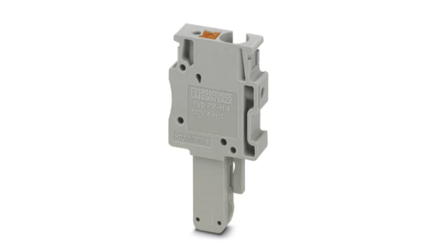 Phoenix Contact 1 Way Pluggable Terminal Block, Plug, Push In Termination