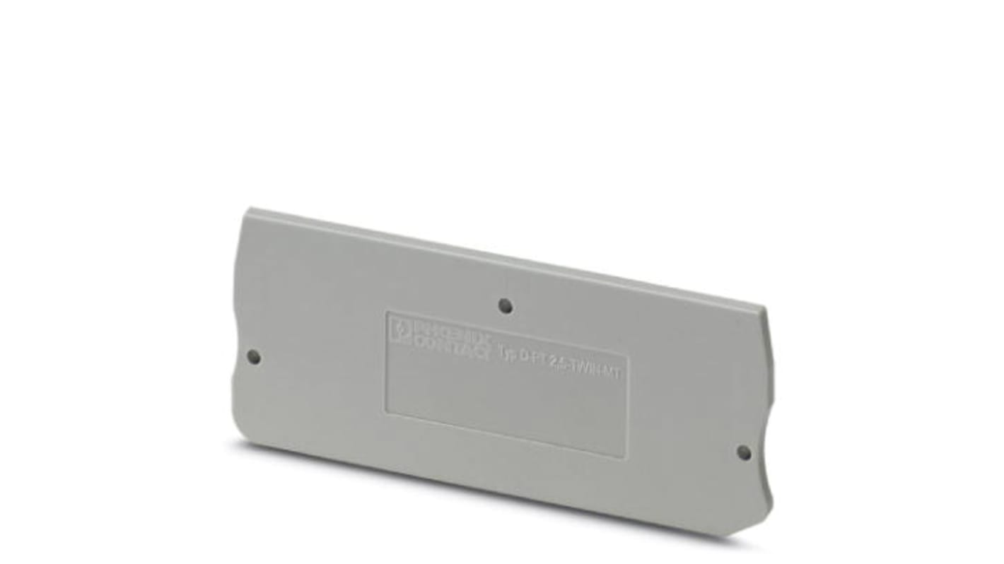 Phoenix Contact D-PT Series End Cover for Use with DIN Rail Terminal Blocks