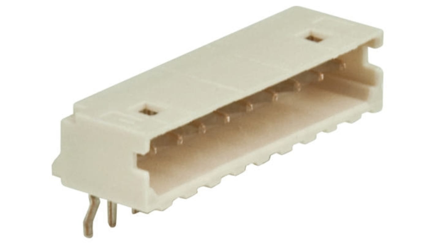 Molex MicroBlade Series Right Angle Through Hole PCB Header, 5 Contact(s), 2.0mm Pitch, 1 Row(s), Shrouded